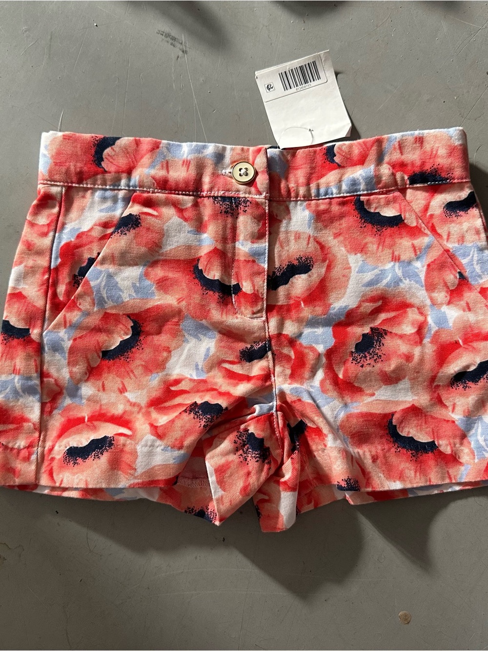 Poppy Print Girls Janie and Jack Shorts